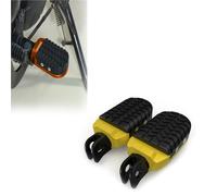 Estribo Pedales De Apoyo Para Estriberas Motocicleta Para Harley Para Davidson FXLR 1340 Low Rider Para Custom 1987 1988 1989 1990 1991, Accesorios Para Reposapiés Delanteros(Jaune)