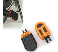 Estribo Pedales De Apoyo Para Estriberas Motocicleta Para Harley Para Davidson FXLR 1340 Low Rider Para Custom 1987 1988 1989 1990 1991, Accesorios Para Reposapiés Delanteros(Orange)