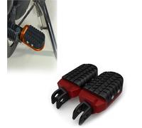 Estribo Pedales De Apoyo Para Estriberas Motocicleta Para Harley Para Davidson FXLR 1340 Low Rider Para Custom 1987 1988 1989 1990 1991, Accesorios Para Reposapiés Delanteros(Rosso)