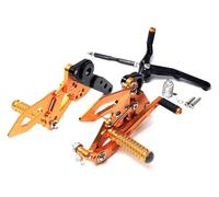 Estribo Trasero Pasajero Para MT09 Para FZ09 Para MT-09 Para FZ-09 2014-2017 Estriberas Traseras Motocicleta Pedales Reposapiés(Black)