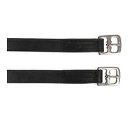 HORKA 2X Correas de Estribos de Cuero Negro 165cm Accesorios para Equitación