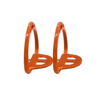 Estribos De EquitacióN Estribo de carreras silla montar Pedal seguridad antideslizante Suministros ecuestres Luz for caballos for una mayor al(ORANGE)