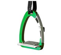 Estribos de seguridad Equipos ecuestres al montar a caballo(Green)