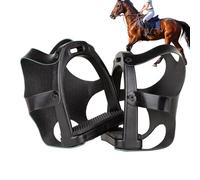 Estribos de seguridad para equitación, estribos antideslizantes de seguridad, accesorios para caballos, para niños, adultos y jóvenes en entrenamiento, para ejercicio, al aire libre, granja y