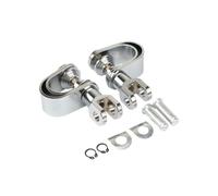 Estribos Moto 1-1 1/4» Plata Motocicleta Carretera Estribos Abrazadera Motor Crash Bar Guardia Reposapiés De Montaje Para Har&ley Para Chopper Para Bobber