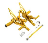 Estribos Moto Reposapiés Traseros Ajustables De Aluminio para Motocicleta para YZFR1 para YZF R1 2004 2005 2006(1)