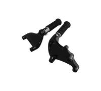 Estribos Moto Reposapiés traseros para motocicleta, estriberas negras, kit de montaje para pedales pasajero para para Sportster XL
