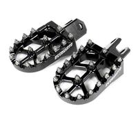 Estribos off-road Accossato negro en Ergal 7075 para Suzuki DRZ400 /E/S desde 2000 hasta 2018 (CC 400)