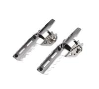 Estribos para 790 para Adventure RS 890 para Adventure para ADV R Motocicleta Clavijas De Pie Delanteras Abrazaderas Reposapiés Plegables Reposapiés Delanteros(Plata)