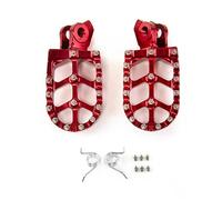 Estribos Para Moto Para Suzuki Para Tenere 660 Para XTZ XT660Z Para RMZ 450 250 Para RMX 450Z RM125 CNC Reposapiés Clavijas(Red)