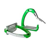 Estribos para silla inglesa, estribos de aluminio para montar a caballo: soporte para aliviar la tensión en rodillas y tobillos, equipo ecuestre(green)