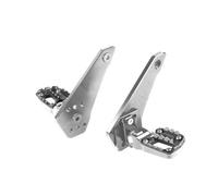 Estribos Traseros Reposapiés Motocicleta Clavijas Antideslizantes Pasajeros para XADV750 21-23 Estriberas Laterales Traseras Plegables Reposapiés Delanteros(Silver Ttanium)