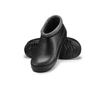 ESTRO Botas de Lluvia Hombre - Zuecos Hombre Invierno Zuecos Forrados Botas de Goma con Forro K042 (41 EU, Negro)