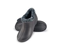 ESTRO Botas de Lluvia Mujer - Zuecos Hombre Invierno Zuecos con Forro Mujer Botas de Goma Hombre A16 (37, Gris Oscuro)