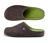 ESTRO Pantuflas de Fieltro Hombre - Zapatillas Casa Hombre Cerradas Zapatillas Casa con Suela de Goma Pantuflas Fieltro F05 (Marrón, 40 EU)