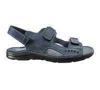 ESTRO Sandalias Hombre Verano Cuero - Sandalias Hombre Cuero Chanclas Piel con Suela Goma Antideslizante s2 (41 EU, Negro)