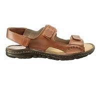 ESTRO Sandalias Hombre Verano Cuero - Sandalias Hombre Cuero Chanclas Piel con Suela Goma Antideslizante s2 (44 EU, Marrón Óxido)