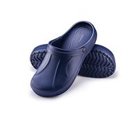 ESTRO Zapatillas Casa Hombre Verano - Zuecos de Trabajo Zapatillas Casa Verano Ligero Zuecos Sanitarios Hombre F06 (42, Azul Oscuro)