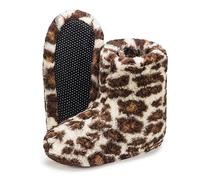 ESTRO Zapatillas Casa Mujer Invierno - Zapatillas Bota Casa Mujer De Lana Oveja Pantuflas Hombre Invierno B06 (41, Pantera)