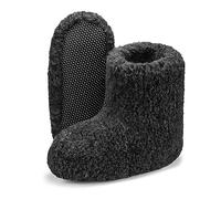 ESTRO Zapatillas Casa Mujer Invierno - Zapatillas Bota Casa Mujer De Lana Oveja Pantuflas Hombre Invierno B06 (41, Negro 2)