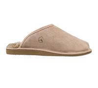 ESTRO Zapatillas De Casa Hombre Invierno Piel De Carnero Pantuflas Casa Hombre Piel Genuina Lana Snug (43 EU, Capuchino 1)
