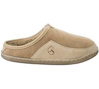 ESTRO Zapatillas De Casa Hombre Invierno Piel De Carnero Pantuflas Casa Hombre Piel Genuina Lana SNUG (42 EU, Capuchino 2)