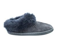 ESTRO Zapatillas De Casa Mujer Invierno Piel De Carnero Pantuflas Casa Mujer Piel Genuina Lana INTIMO (38, Acero 4)