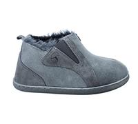 ESTRO Zapatillas De Casa Mujer Invierno Piel De Carnero Pantuflas Casa Mujer Piel Genuina Lana INTIMO (38, Acero 3)