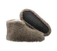 ESTRO Zapatillas De Casa Mujer Invierno Unisexo Lana Pantuflas Zapatillas para Hombre Hechas De Lana De Oveja Ole (37, Marrón Claro)