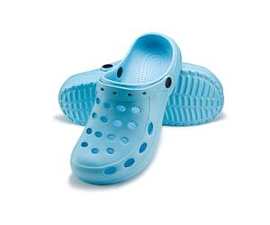 ESTRO Zuecos Mujer Verano Goma - Zuecos Sanitarios Mujer Unisexo Zapatillas Casa Verano Hombre Ligero A02 (39, Azul Claro)