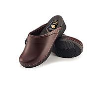 ESTRO Zuecos para Mujer, Calzado Hombre Sanitario De Madera De Trabajo CDL07 (42, Marrón)