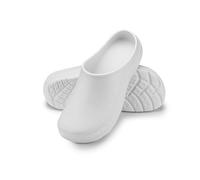 ESTRO Zuecos Sanitarios Mujer Cerrados - Cross Hombre Zuecos Mujer Sanitarios Zapatos de Cocina Hombre CC01 (39, Blanc)