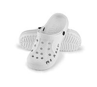 ESTRO Zuecos Sanitarios Mujer Goma - Unisexo Zapatillas Casa Verano Hombre Zuecos Mujer Goma Ligero A78 (39, Blanco)