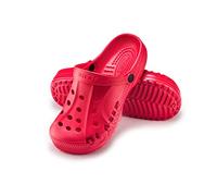 ESTRO Zuecos Sanitarios Mujer Goma - Unisexo Zapatillas Casa Verano Hombre Zuecos Mujer Goma Ligero A78 (40, Rojo)