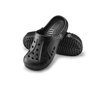 ESTRO Zuecos Sanitarios Mujer Goma - Unisexo Zapatillas Casa Verano Hombre Zuecos Mujer Goma Ligero A78 (37, Negro)