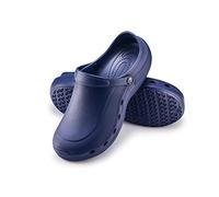 ESTRO Zuecos Sanitarios Mujer Goma - Unisexo Zapatillas Casa Verano Hombre Zuecos Mujer Goma Ligero F92 (45, Azul Oscuro)