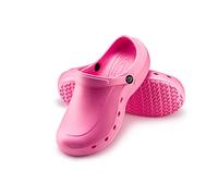 ESTRO Zuecos Sanitarios Mujer Goma - Unisexo Zapatillas Casa Verano Hombre Zuecos Mujer Goma Ligero F92 (36, Pink)