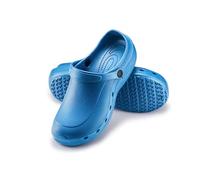 ESTRO Zuecos Sanitarios Mujer Goma - Unisexo Zapatillas Casa Verano Hombre Zuecos Mujer Goma Ligero F92 (37, Azul Claro)