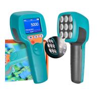 Estroboscopio Digital de Mano 60-99999 FPM, Estroboscopio LED sin Contacto YF-DT100B, Tacómetro Estroboscópico de 1500 lux con Pantalla LCD a todo Color, Velocímetro Estroboscópico 2200 mAh