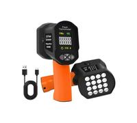 Estroboscopio LED 60-100.000 RPM, tacómetro digital sin contacto con 16 LED, recargable por USB, pantalla LCD para motor y ventilador