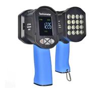 Estroboscopio, Tacómetro estroboscópico digital de mano, Estroboscopio digital sin contacto, 60-100.000/0,001%, con 16 cuentas de lámpara, for ventilador, motor, neumático,