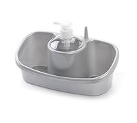 Estropajero con dosificador Gris