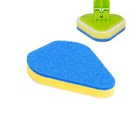 Estropajo de baño, cepillos para limpieza, limpiador de azulejos extensible 2 en 1 con cabezal ajustable, esponja de cepillo de limpieza desmontable para zócalo, baño, bañera, suelo y pared