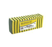 Estropajo de Fibra Verde Profesional Extra Fuerte con Esponja 15x10 cm. Caja 42 Unidades