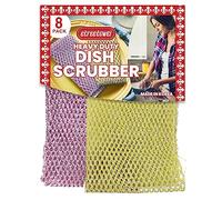 Estropajo de larga duración antiarañazos y estropajos de ollas (8 piezas) de red para lavar platos, reemplaza las esponjas de cocina para lavavajillas, sin olor, limpiador duradero de sartenes