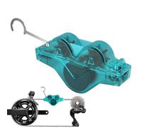 Estropajo de limpieza de cadenas de bicicleta, herramienta duradera con cerdas de nailon, desengrasante profundo para una conducción suave, limpiador de cepillo de cadena de bicicleta, kit de