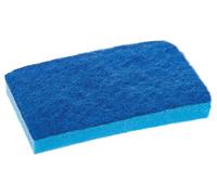 Estropajo Multiusos Fibra Azul Con Esponja - No Raya