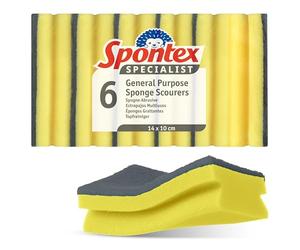 Estropajos con esponja Specialist de Spontex | XL | Resistentes y versátiles para una limpieza profesional | Paquete de 6
