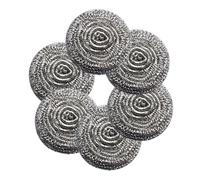 Estropajos de Lana Acero, Almohadillas Flexibles for Limpiar Platos, ollas, sartenes, Parrillas y fregaderos, Cepillo for, 6 uds(2.8inch 10pcs)
