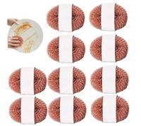 Estropajos de Metal, Paquete de 10 estropajos de Acero Resistentes de 3, 1 Pulgadas, Reutilizables, sin arañazos, para Limpiar Platos, ollas, sartenes, Utensilios de Cocina, Utensilios de Cocina